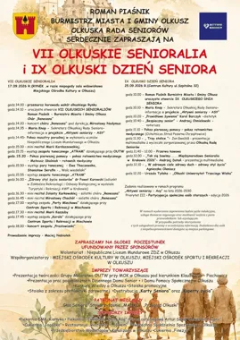 Senioralia z korowodem i koncertem. W Olkuszu zaplanowano dwa dni dla seniorów